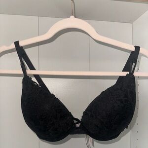 Black/Lace 36D push-up Victoria Secret Bra.